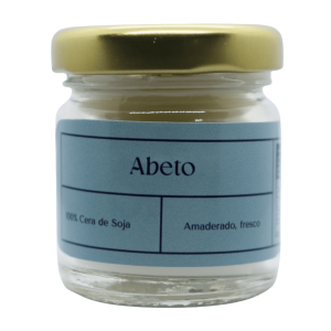 Mini vela en tarro de cera de soja con tapa, 42 ml. Olor: Abeto