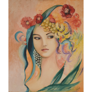 oleo sobre lienzo chica