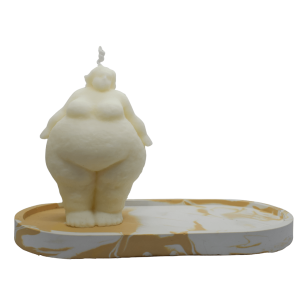 musa essence sobre peana marmoleada ocre