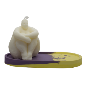 musa serenity peana marmoleada morada y amarilla