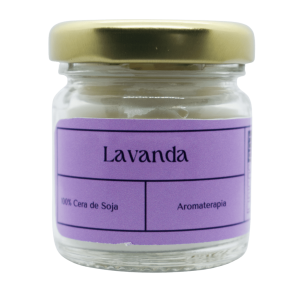 Mini vela en tarro de cera de soja con tapa, 42 ml. Olor: Lavanda