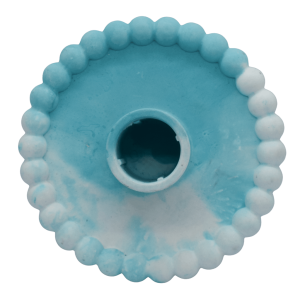 portavelas azul marmoleado perfil