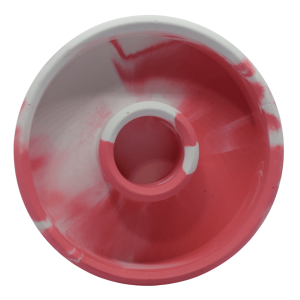 portavelas liso marmoleado rosa